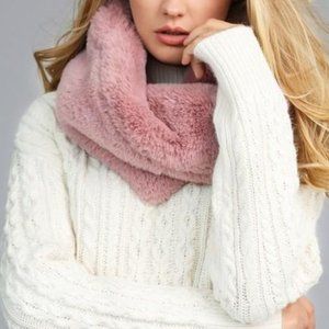 Blush Faux Fur Scarf